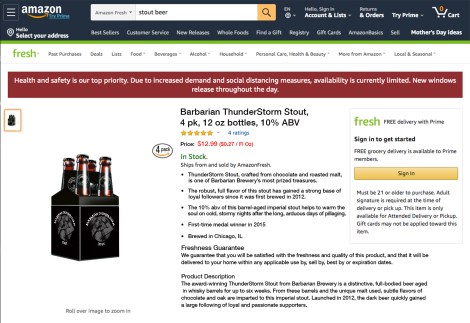 Erich Amazon SAMPLE beer ad