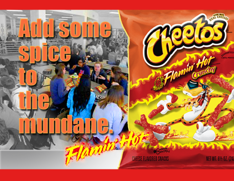 Erich B Anderson sample Cheetos half pg ad FNL